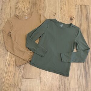 nuuds Women's Long Sleeve Tops in Oat and Olive